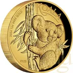 1 Unze Goldmünze Australien Koala 2024 polierte Platte - High Relief