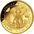 1 Unze Goldmünze Somalia Elefant 2024 - ANA Chicago