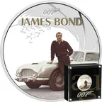 1 Unze Silbermünze Tuvalu James Bond 007 - Sean Connery - coloriert - proof 2024