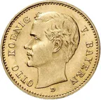 10 Mark Goldmünze Otto König von Bayern