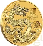 1 Unze Goldmünze Australien Lunar III Drache 2024 - Privy Mark Drache