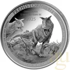 1 Unze Silbermünze Prehistoric Life II - Carnotaurus 2025