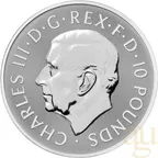 10 Unzen Silbermünze Tudor Beasts Greyhound 2025