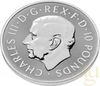 10 Unzen Silbermünze Tudor Beasts Greyhound 2025