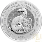 10 Unzen Silbermünze Tudor Beasts Greyhound 2025