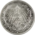 1/2 Mark Silbermünze Kaiserreich