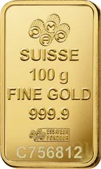 100 Gramm Goldbarren PAMP Fortuna