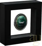 1.5 Unzen Silbermünze Tuvalu Teenage Mutant Ninja Turtle Domed Shell 2025 - Antik Finish