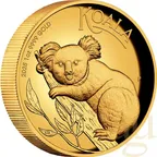1 Unze Goldmünze Australien Koala 2025 polierte Platte - High Relief