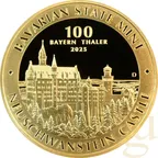 1 Unze Goldmünze Bayern Thaler - Schloss Neuschwanstein 2025