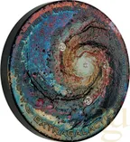 5 Unzen Silbermünze Australien Extragalactic Patinaed 2025 - coloriert mit Diamanten