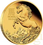 1/10 Unze Goldmünze Australien Lunar III Pferd 2026 - polierte Platte
