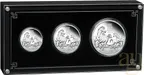 Silbermünze Australien Lunar III Pferd 2026 - polierte Platte - Three Coin Set