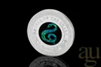 1 Unze Silbermünze Australien Lunar III Opal Schlange 2025 - polierte platte