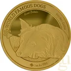 1 Unze Goldmünze World Famous Dogs - Border Collie 2025