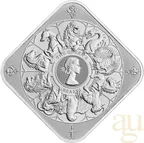 10 Unzen Silberbarren The Royal Mint - Queen's Beasts