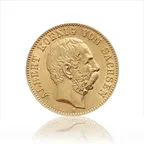 20 Mark Goldmünze Albert König von Sachsen