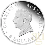 5 Unzen Silbermünze Australien Kookaburra 2025 - Incused Coin