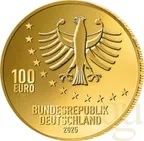 1/2 Unze Goldmünze - 100 Euro Meisterwerke der deutschen Literatur - Leben eines Taugenichts 2025 (F