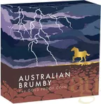 1 Unze Goldmünze Australien Brumby 2025 - polierte Platte