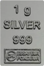 100 x 1g Silber Tafelbarren - Combibarren