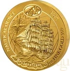 1 Unze Goldmünze Ruanda Nautical Serie - Kruzenshtern 2026