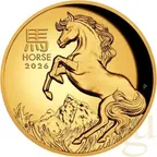 1 Unze Goldmünze Australien Lunar III Pferd 2026 - polierte Platte - High Relief