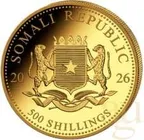 1/2 Unze Goldmünze Somalia Elefant 2026