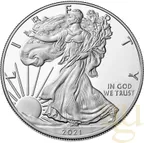 1 Unze Silbermünze American Eagle 2021