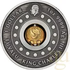 1 Unze Silbermünze Tuvalu Rotating Charm Pferd 2026 - Antik Finish