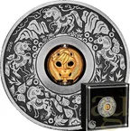 1 Unze Silbermünze Tuvalu Rotating Charm Pferd 2026 - Antik Finish