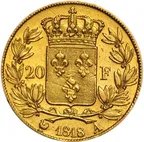 20 Francs Louis XVIII (1816-1824)