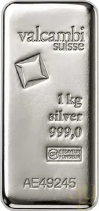 1 Kilogramm Silberbarren Valcambi