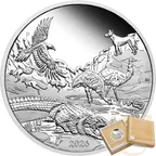 1 Unze Silbermünze Wonders of Australia - The Outback 2026 polierte Platte