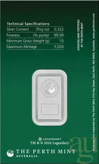 10 Gramm Silberbarren Perth Mint - Dune - Haus Atreides