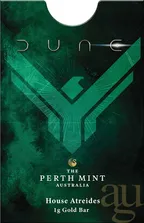 1 Gramm Goldbarren Perth Mint - Dune - Haus Atreides