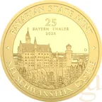 1/4 Unze Goldmünze Bayern Thaler - Schloss Neuschwanstein 2025
