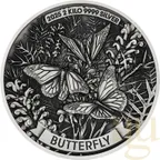 2 Kilogramm Silbermünze Australien Butterfly 2025 - Antik Finish - High Relief