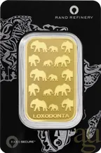 100 Gramm Goldbarren Rand Refinery - Elefant