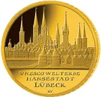 1/2 Unze Goldmünze - 100 Euro Lübeck 2007 (A)