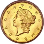 1$ Goldmünze Liberty Head - Kopf