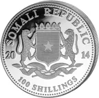 1 Unze Silbermünze Somalia Elefant 2014