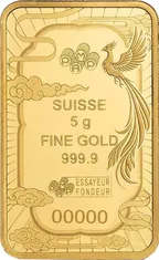 5 Gramm Goldbarren PAMP Good Luck Phoenix