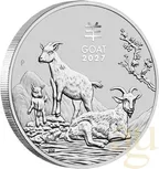 1/2 Unze Silbermünze Australien Lunar III Ziege 2027