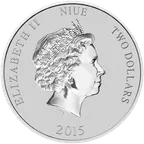1 Unze Silbermünze Niue Ziege 2015