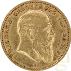 10 Mark Friedrich Grossherzog von Baden J190 (1902-1907)