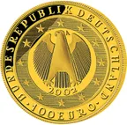 1/2 Unze Goldmünze - 100 Euro Einführung 2002 (A)
