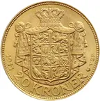 20 Kronen Goldmünze Dänemark Frederik VIII.