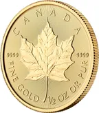 1/2 Unze Goldmünze Maple Leaf 2022