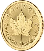 1/20 Unze Goldmünze Maple Leaf 2019